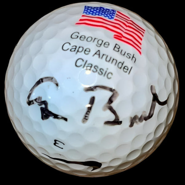 George Bush Signed Cape Arundel Golf Ball - Beckett COA w/full letter of authenticity
